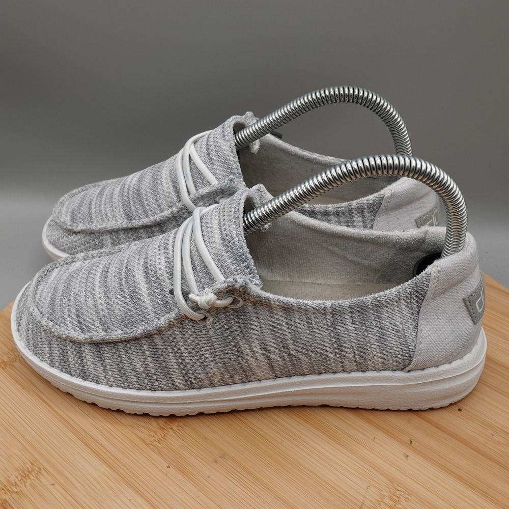 Hey DudeShoes Women 6 Wendy Sox Glacier Grey Casual Slip On 121922672 MinFlaw
